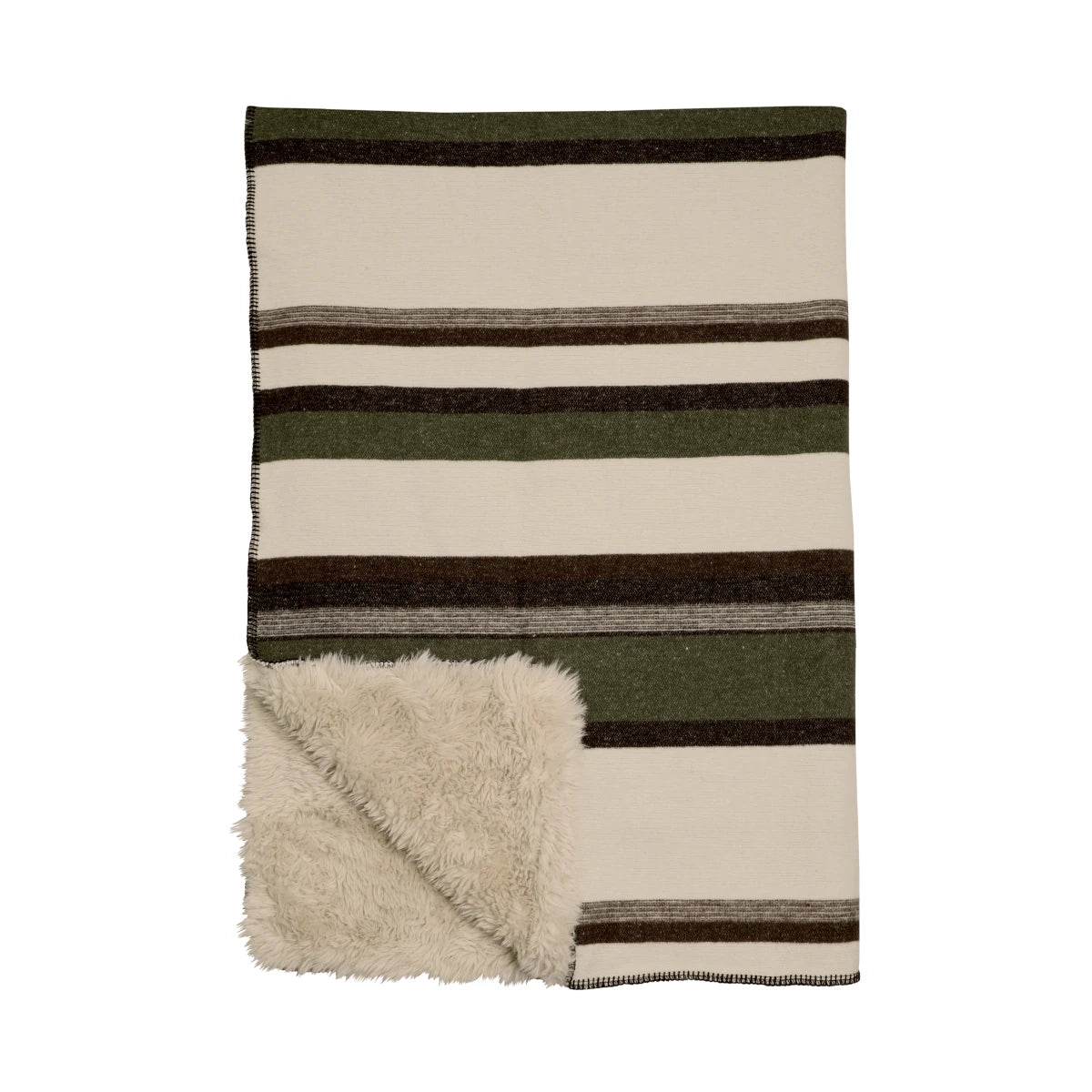 Sage Valley Throw Blanket - faux fur backed - available at City Home