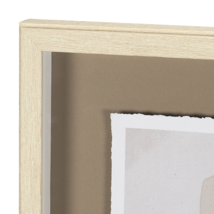 Weathered Silence Wall Art: Up-Close Product Corner View