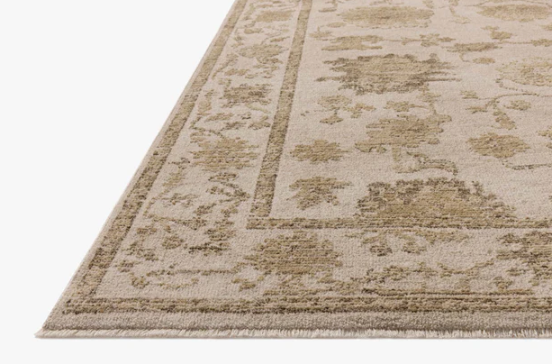 Willa Rug in Fog/Natural: Product Pile Height View