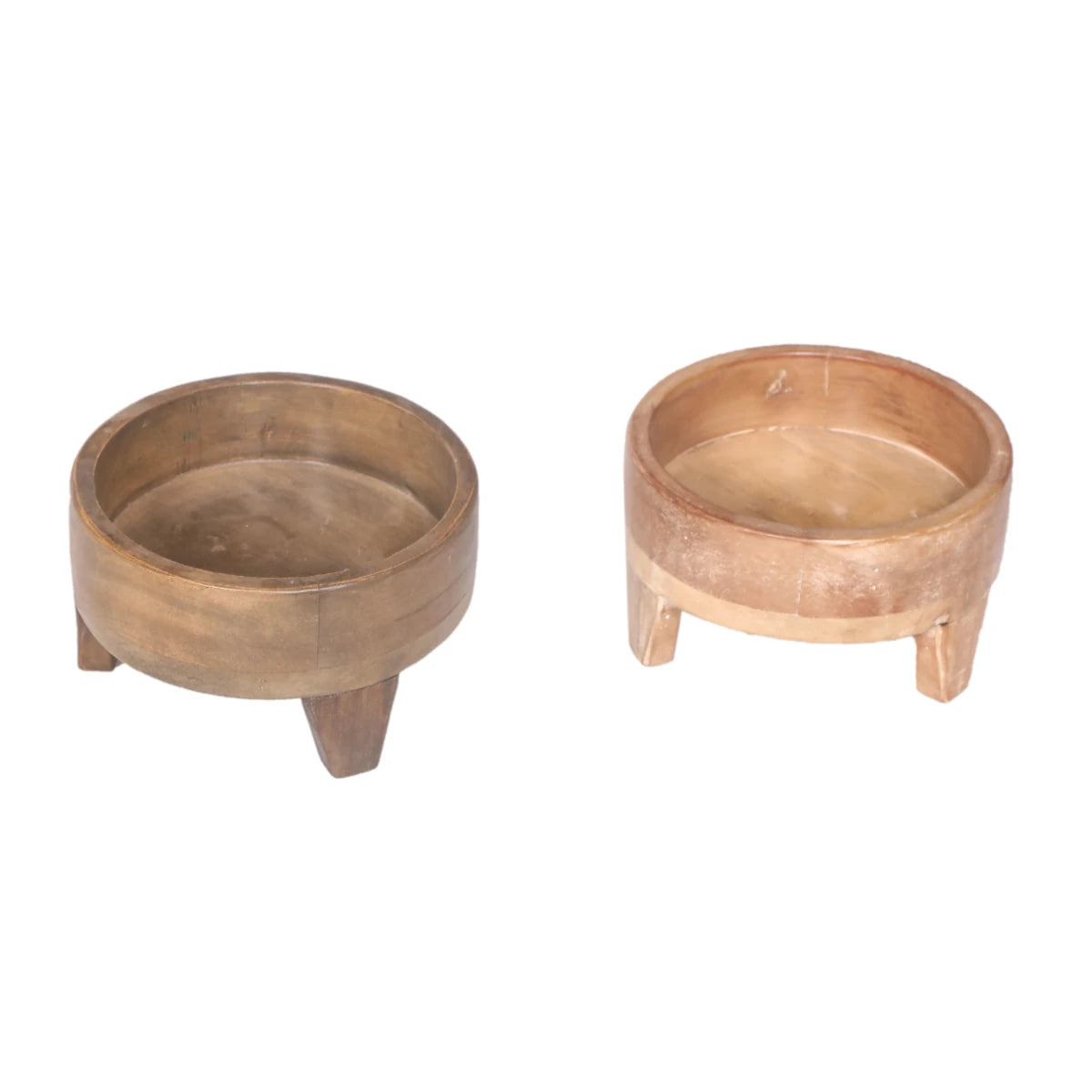 Wooden Round Planter: Available at City Home PDX