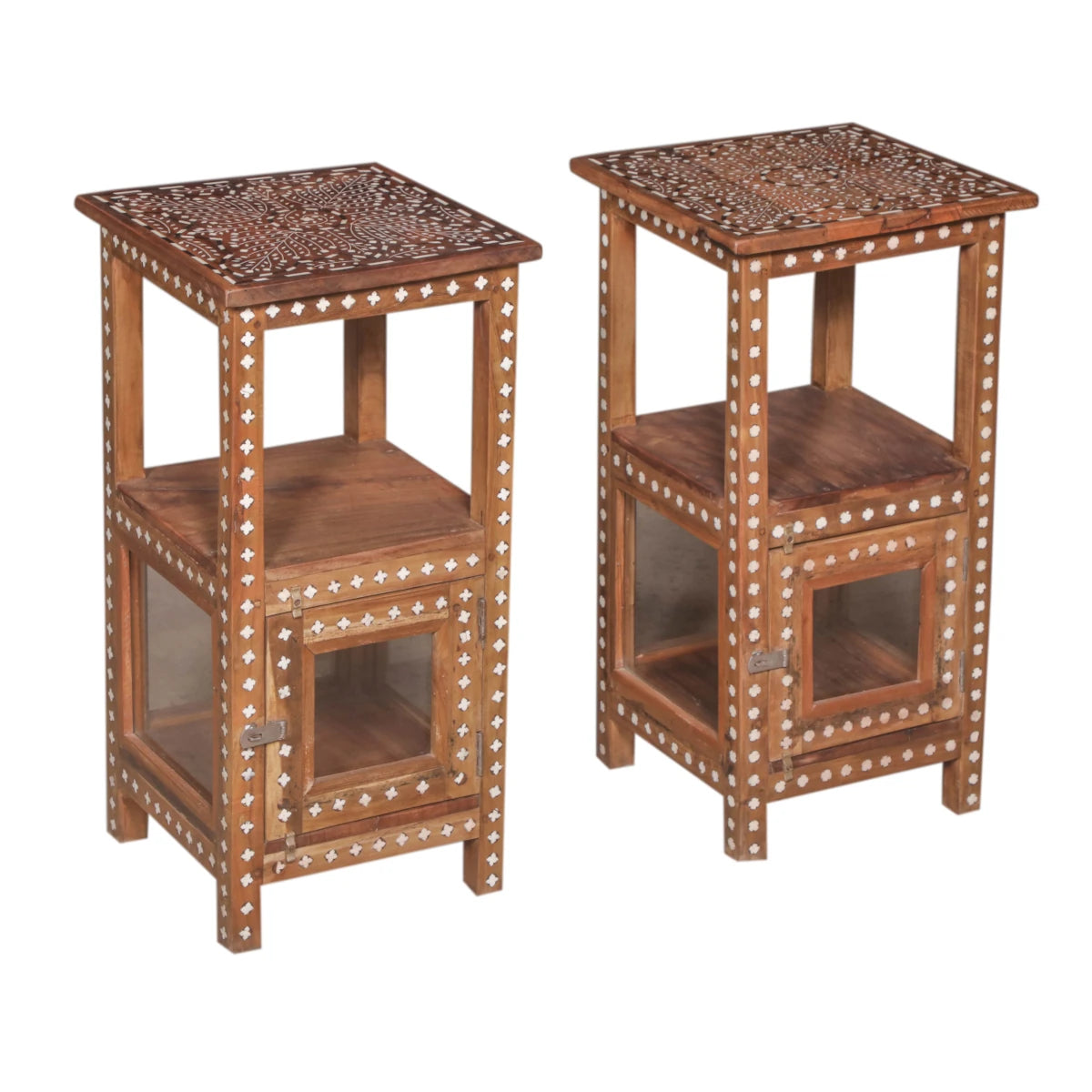 Bone Inlay End Table: Available at City Home PDX