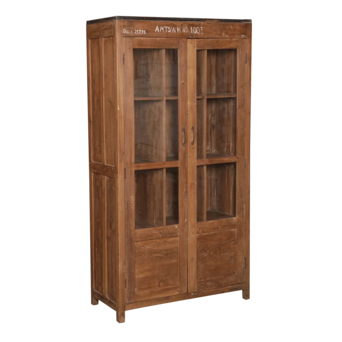 Handmade 2 Door Cabinet with Glass-Style Two: Product View