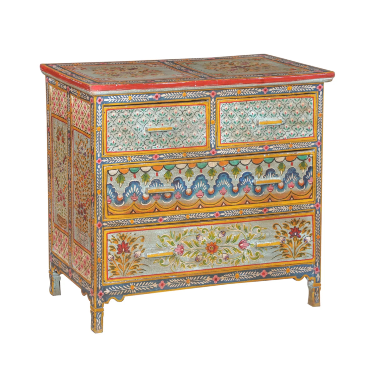 Wooden Chest with Drawers-Style B: Product View