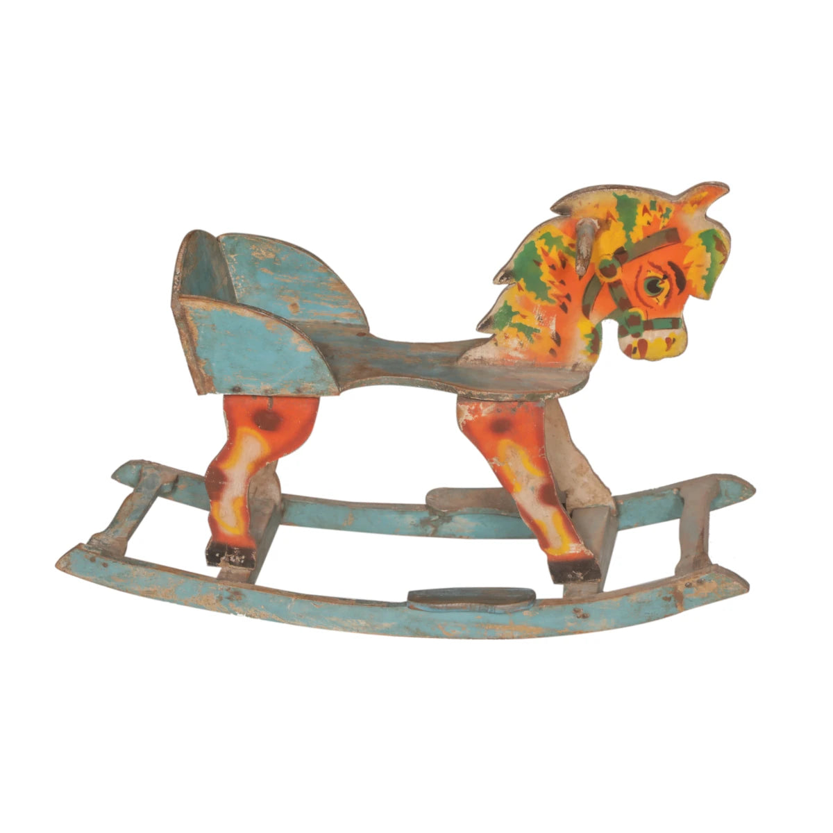 Vintage Iron Rocking Horse Chair-Style Three: Product View