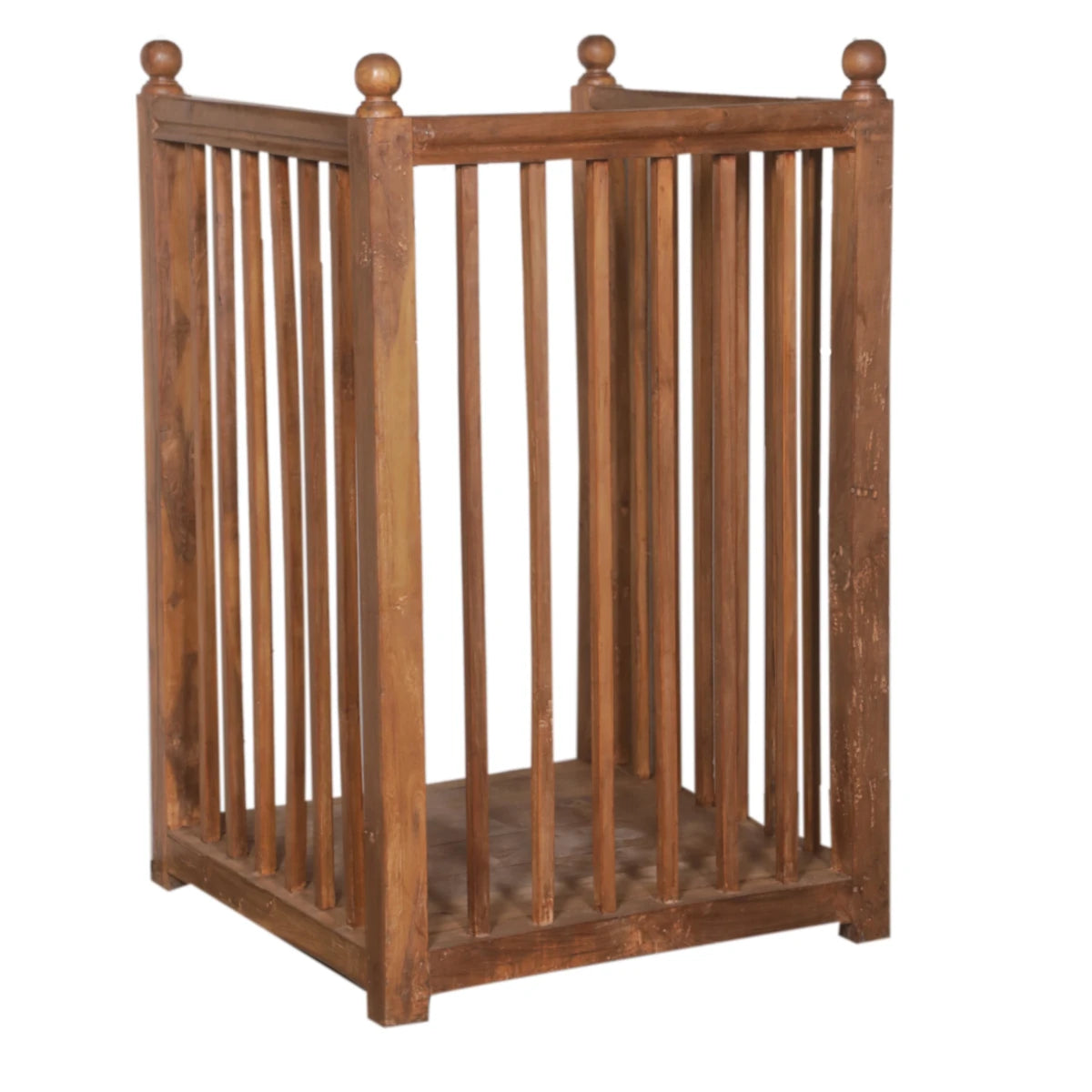 Teak Courtroom Witness Stand-Style C: Product View