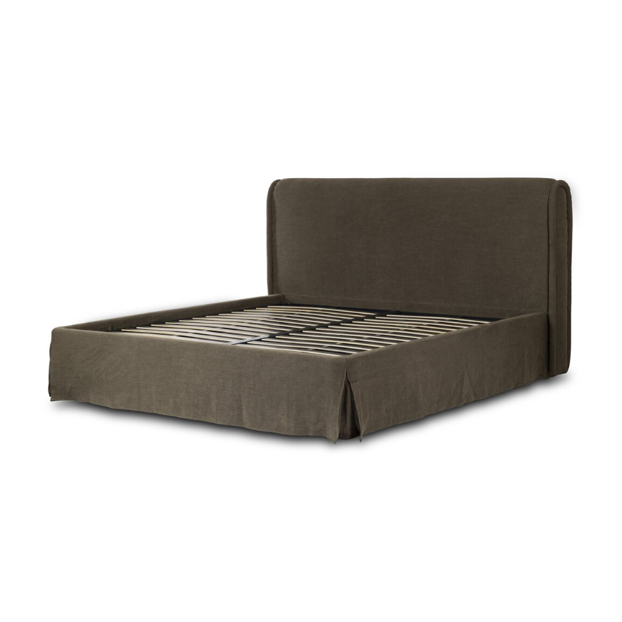 Amber Lewis X Four Hands Wyndham Queen Bed: 2nd Product Quarter View