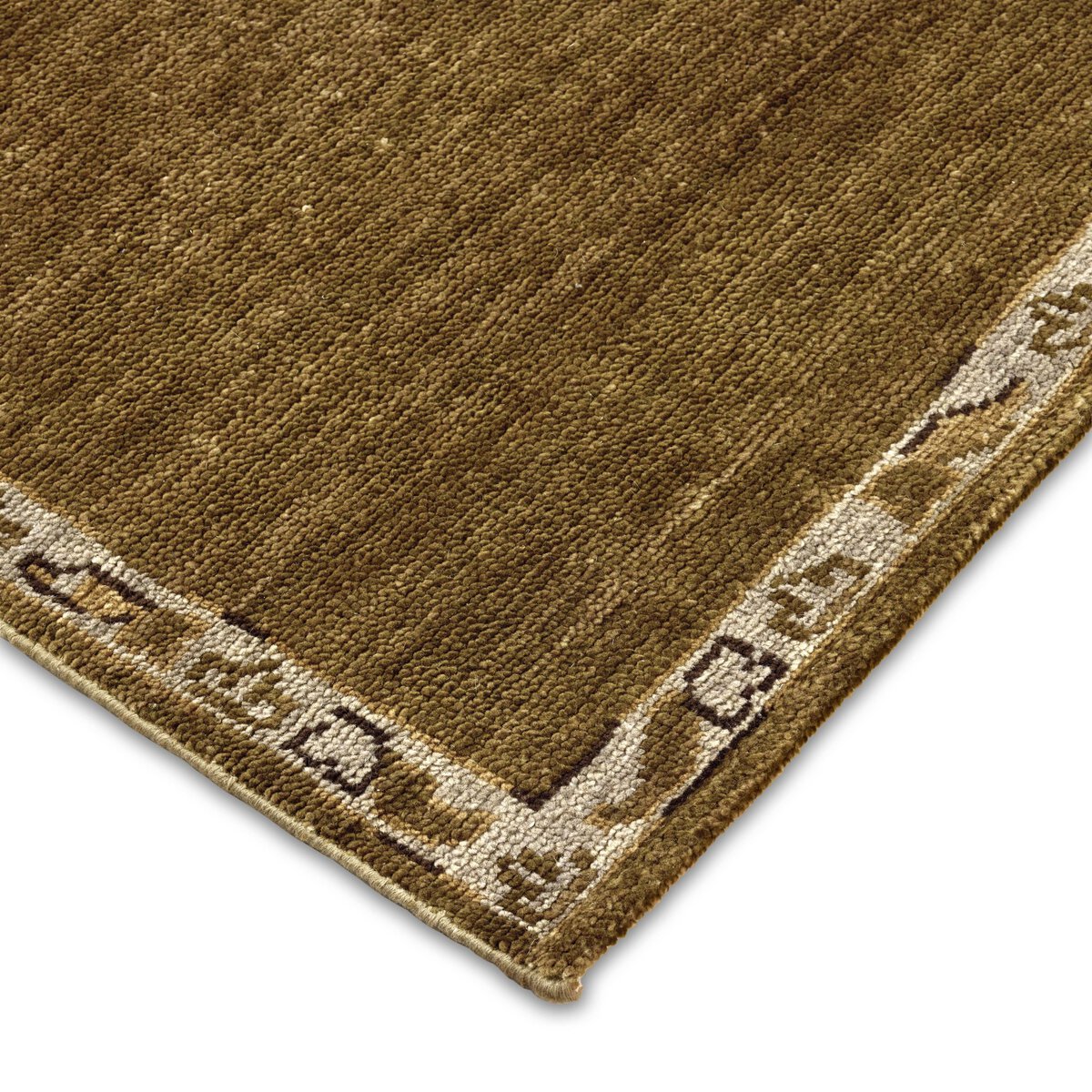 Astana Hand Knotted Rug - detail view of rug border