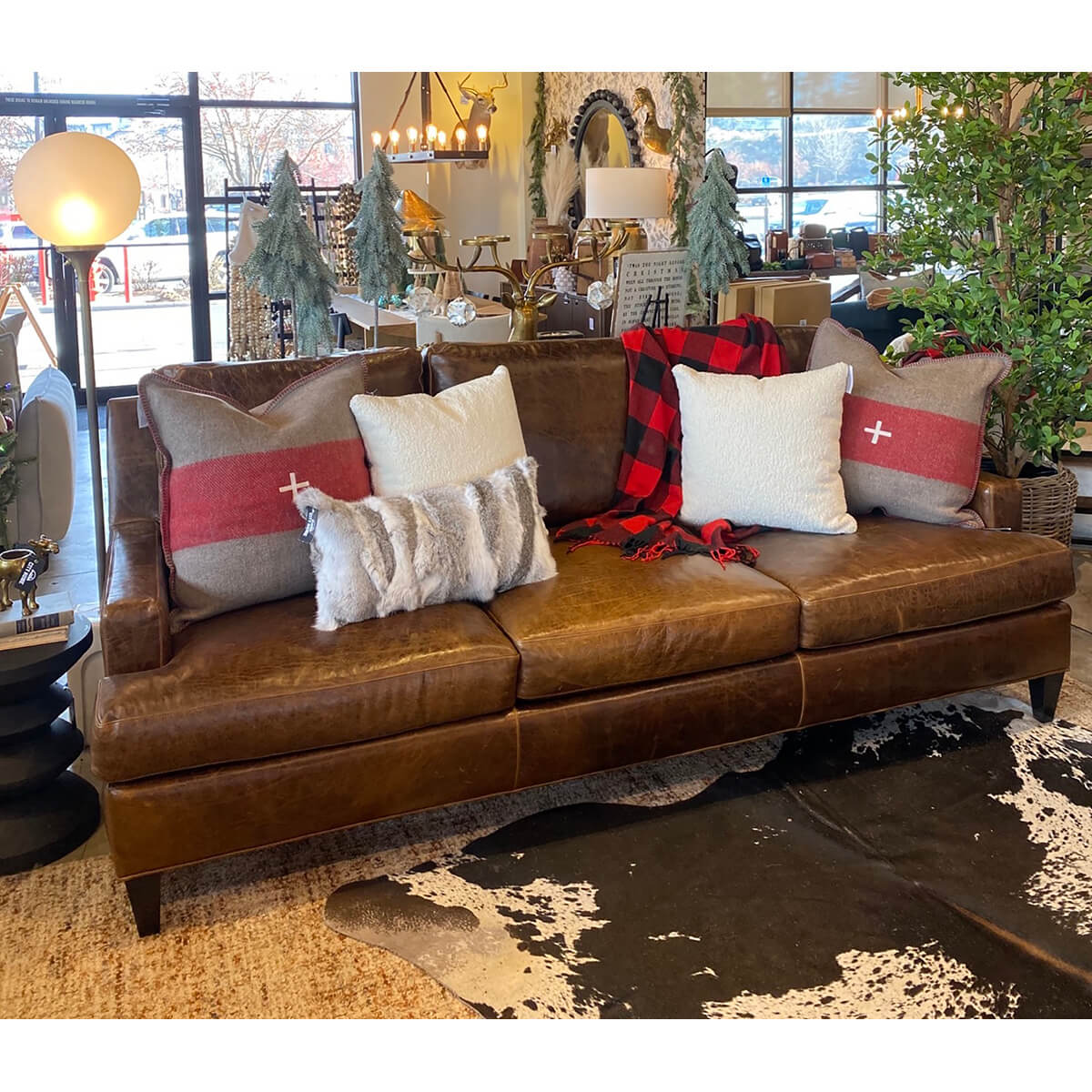 Barker Leather Sofa - available at City Home