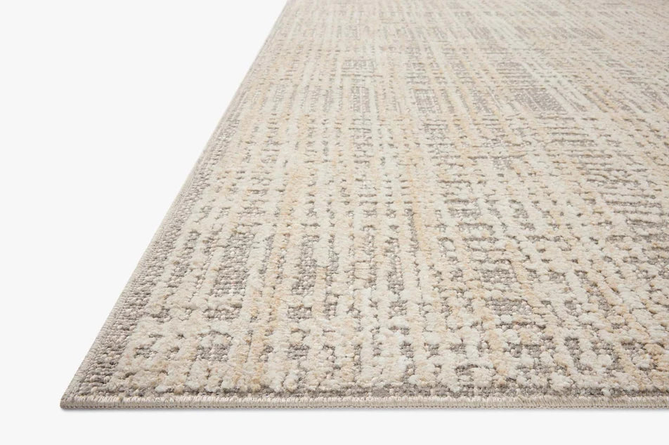 Amber Lewis × Loloi Bexley Rug in Natural/Dove - detail view
