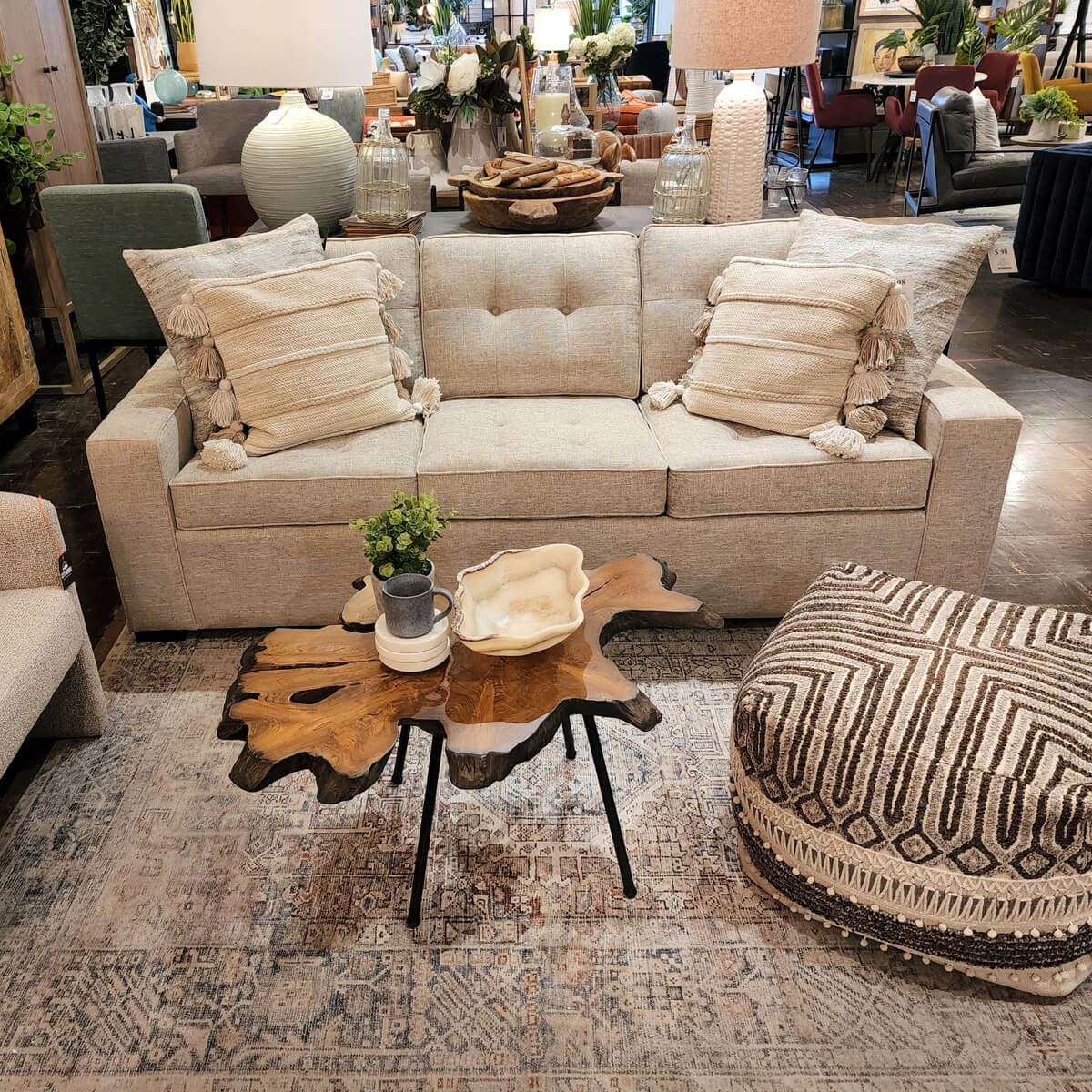 Carrara sofa in Mythology Linen at City Home PDX