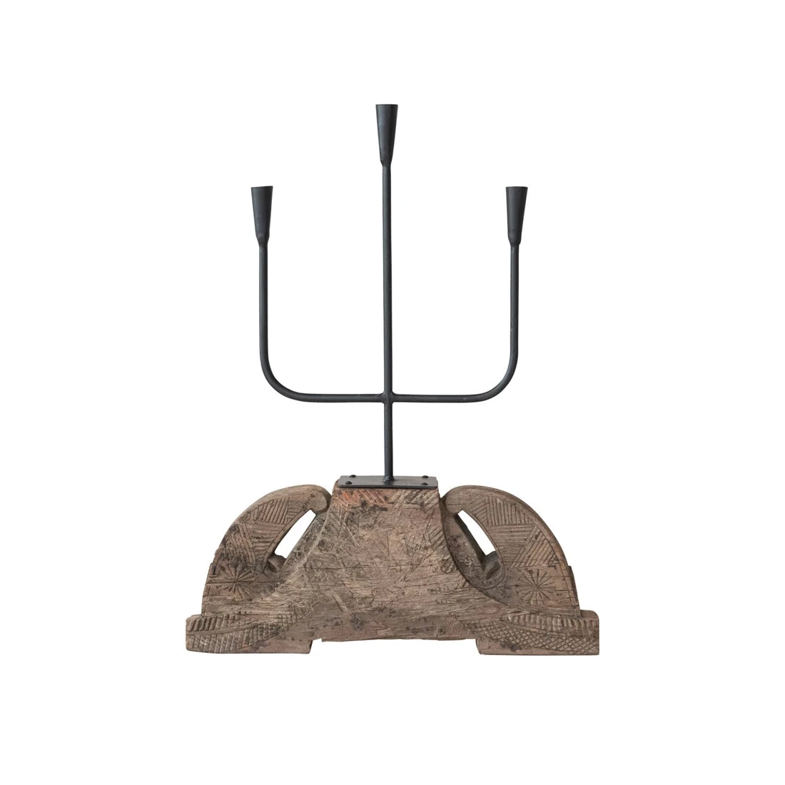 Cast Iron Candelabra - front view