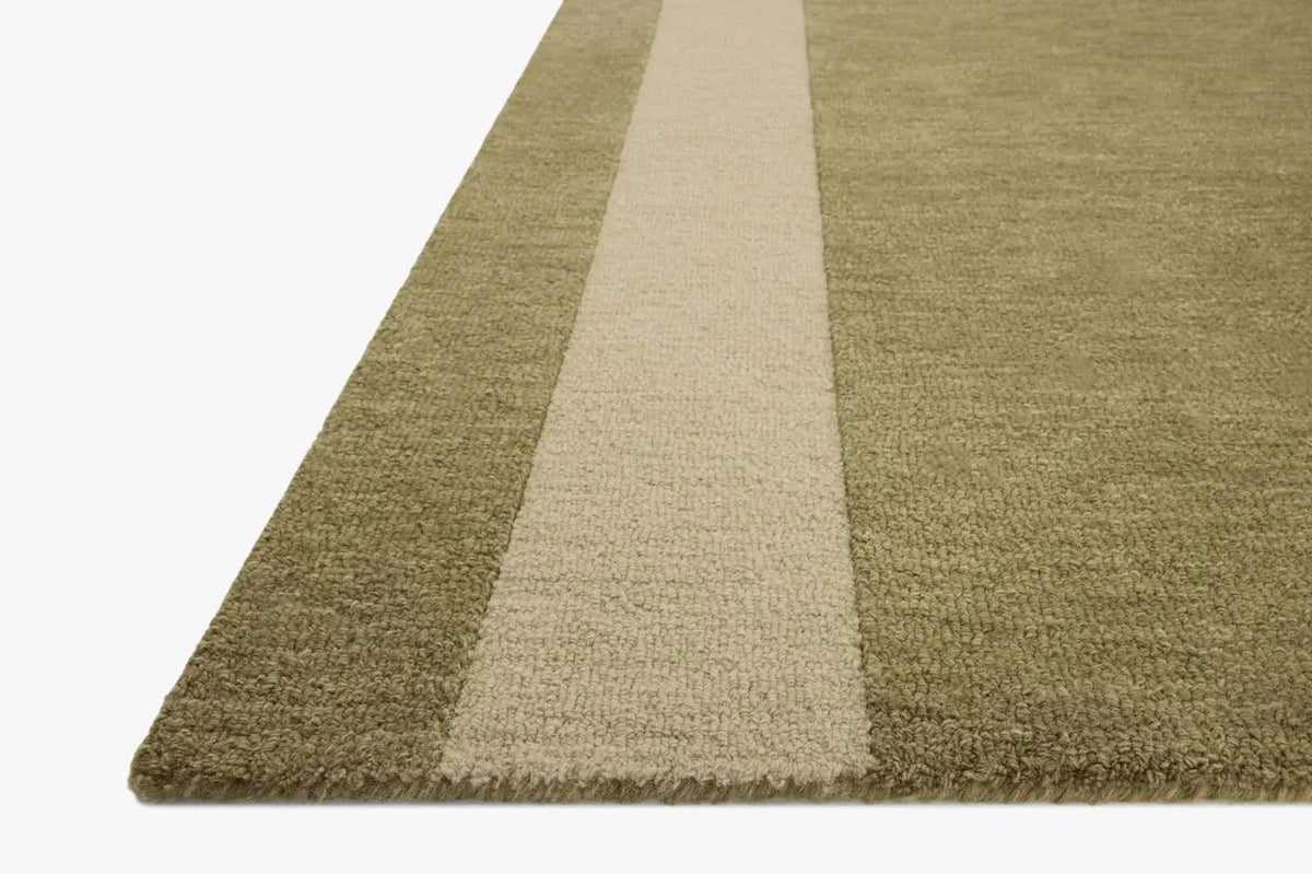 Leanne Ford X Loloi Craven Rug in Light Olive/Oatmeal - rug detail
