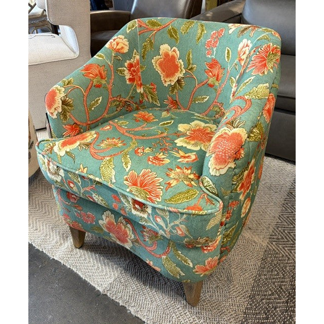 Bright Floral Accent Chair - available at the City Home Outlet