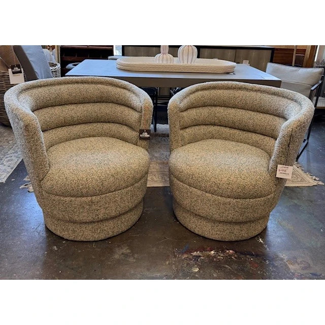 Swivel Chair in Muted Green - available at City Home