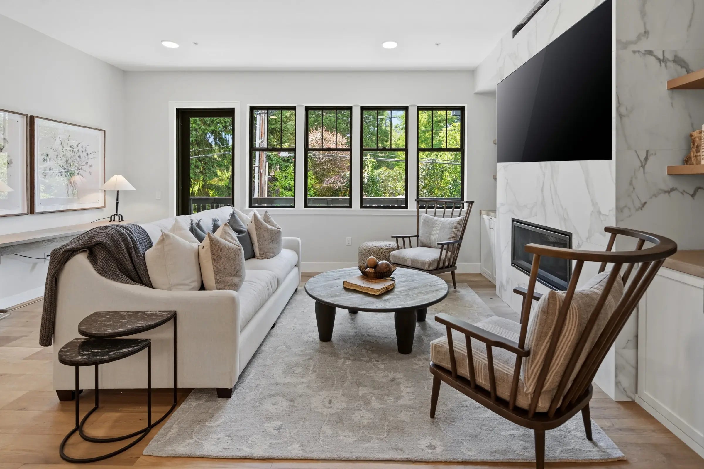 The LO Condos - living room styled by City Home Design Services