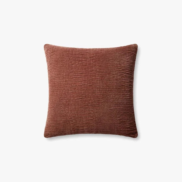 Textured Pillow in copper - shop pillows and throws at City Home
