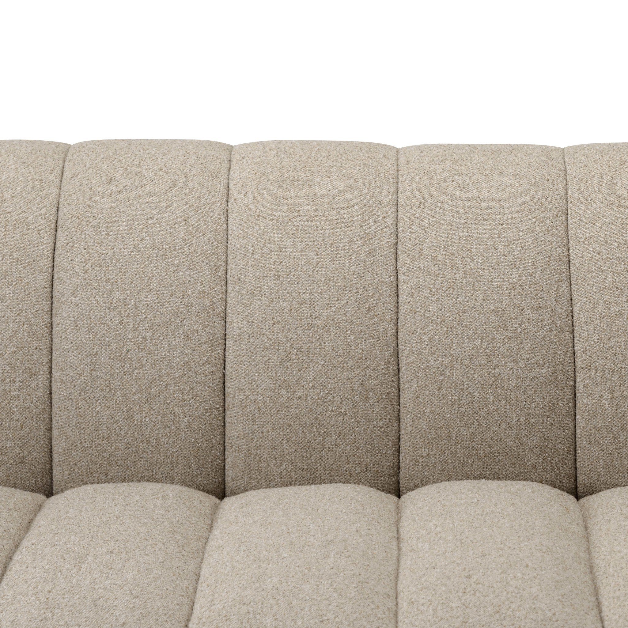Carina Sofa - detail view of channeling
