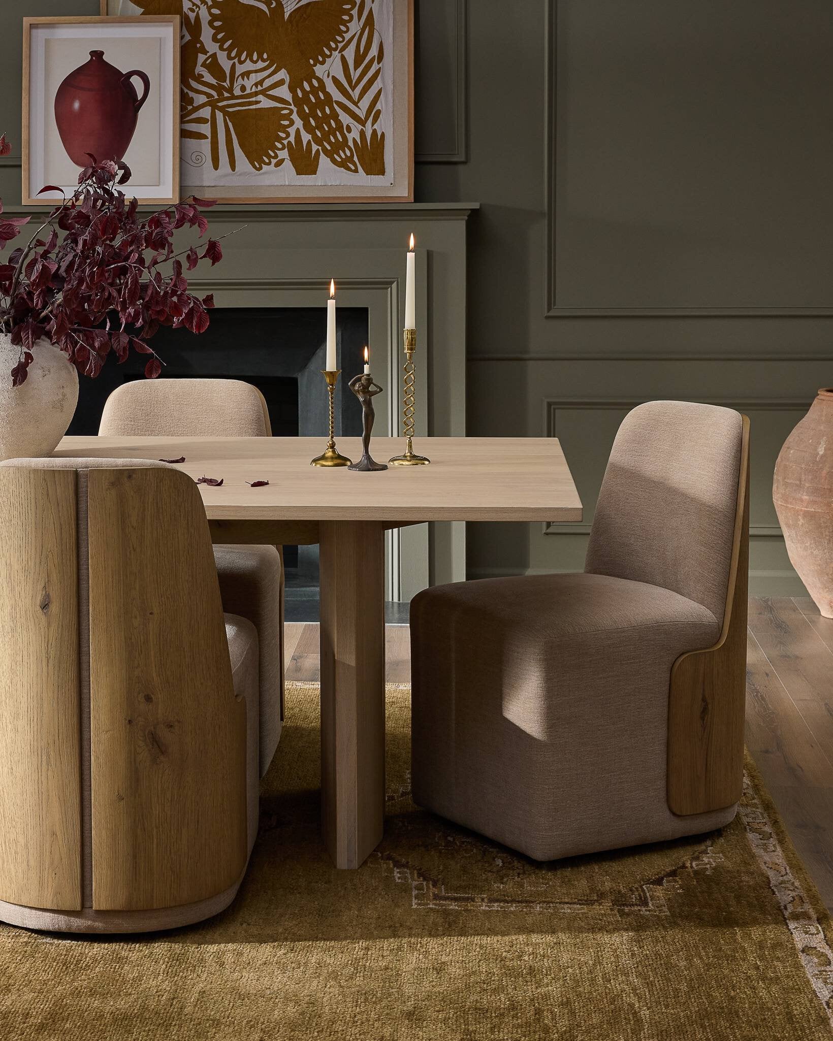 Hemphill Dining Chair - shown styled with a dining table