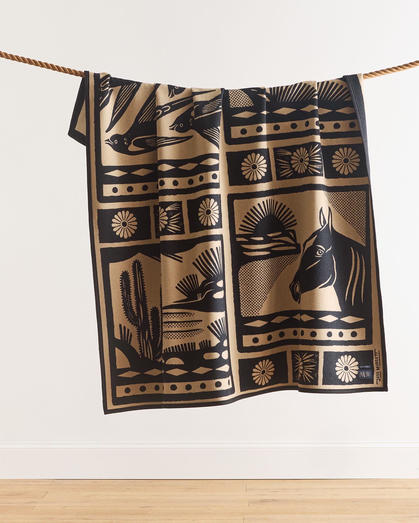 Pendleton Saratoga Blanket - shown draped