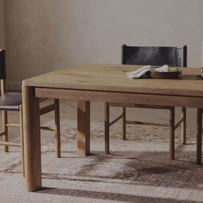 Noeline Double Extension Dining Table - video showing the table's extension functionality