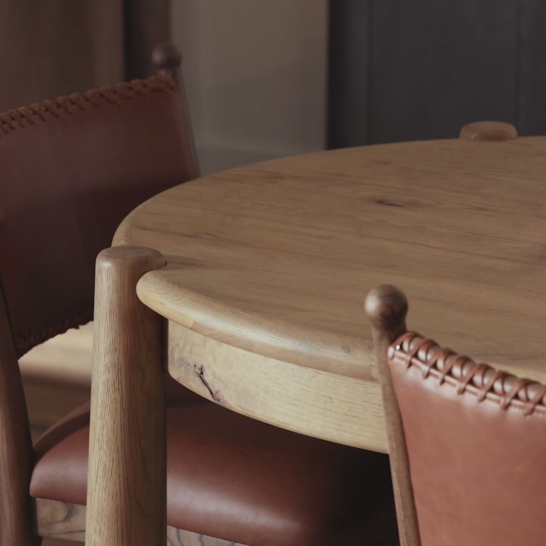 Amber Lewis X Four Hands Salvador Dining Table - video showing table details