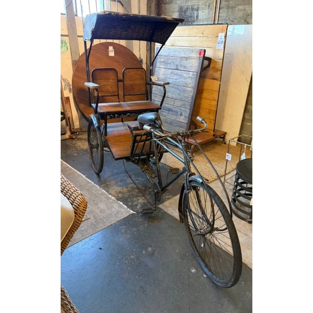 Handcrafted Teak Rickshaw - shop one of a kind finds at City Home