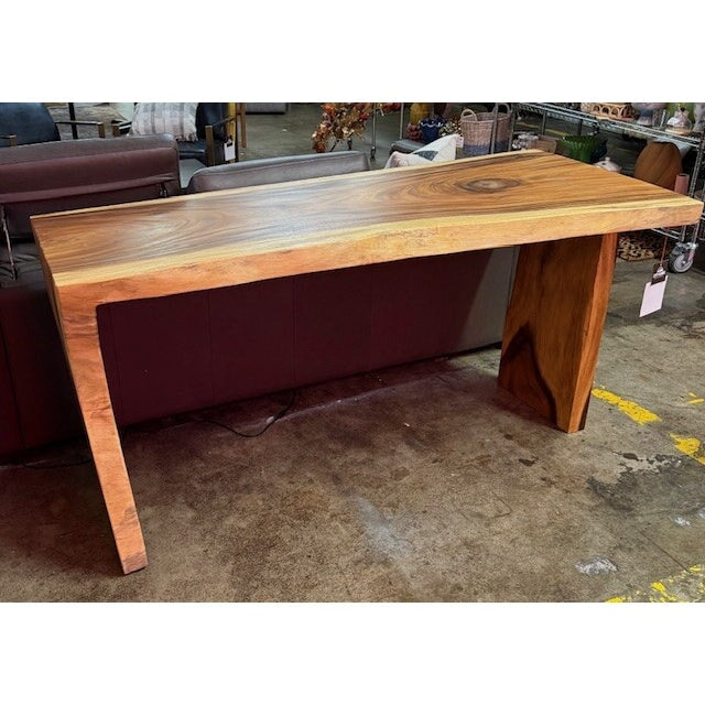 Handcrafted Chamcha Wood Table - available at the City Home Outlet