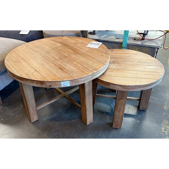 Rustic Wood Nesting Tables - available at City Home PDX