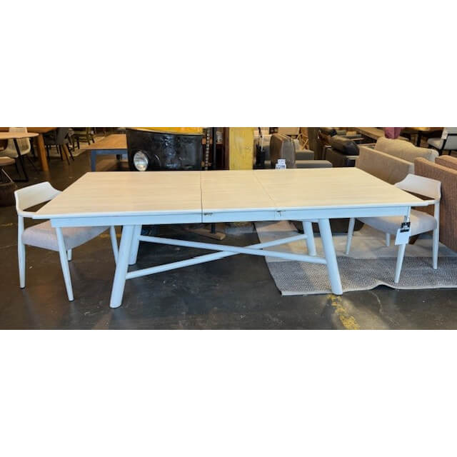 White Table with Leaf - shop discounted dining tables in Portland at City Home