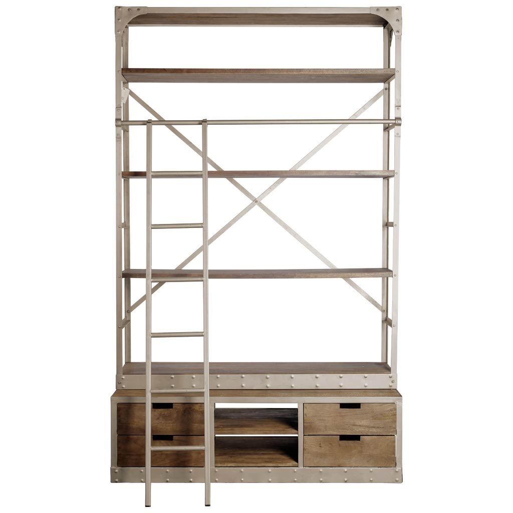 Brodie Shelving Unit - 4 Finish Options - Mercana
