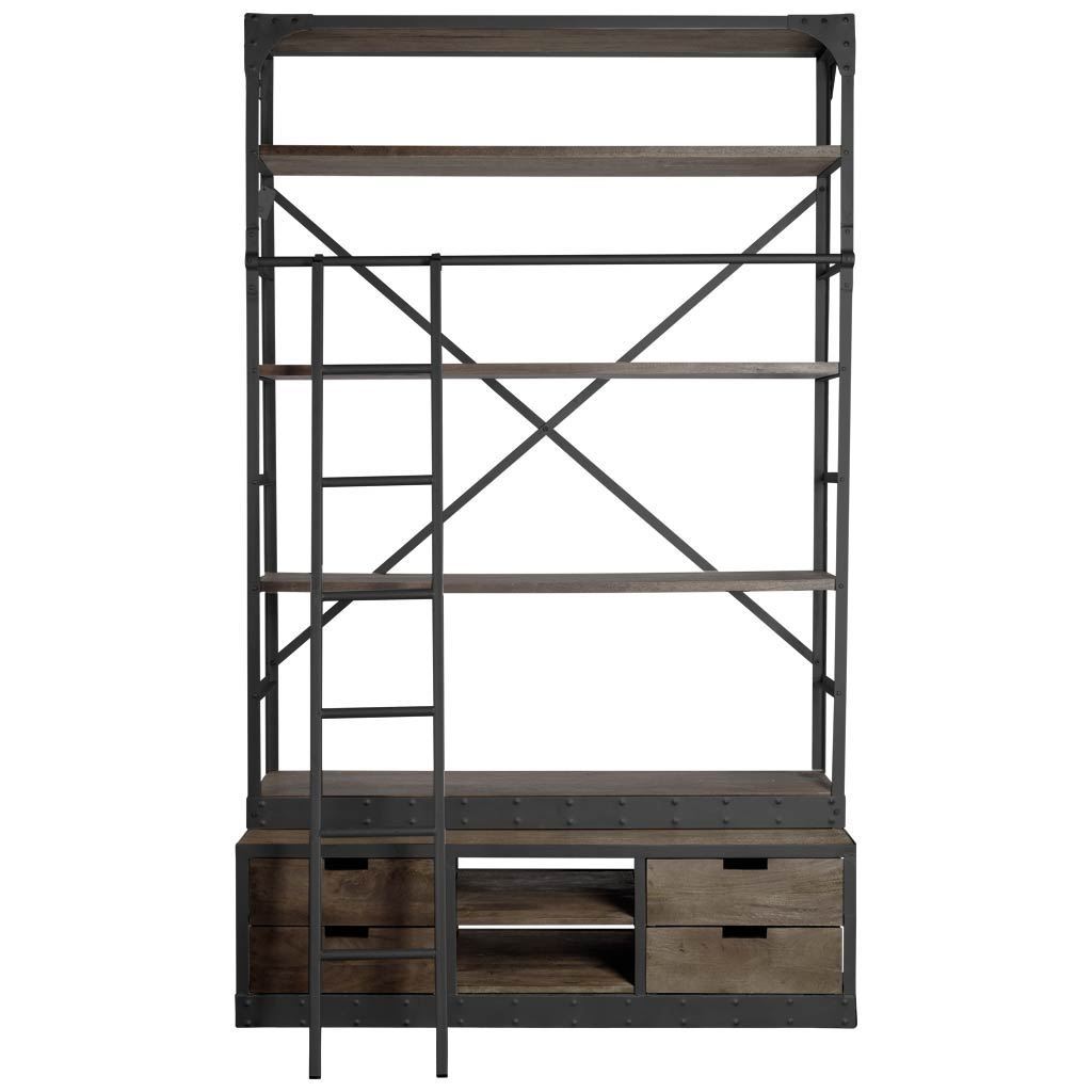 Brodie Shelving Unit - 4 Finish Options - Mercana