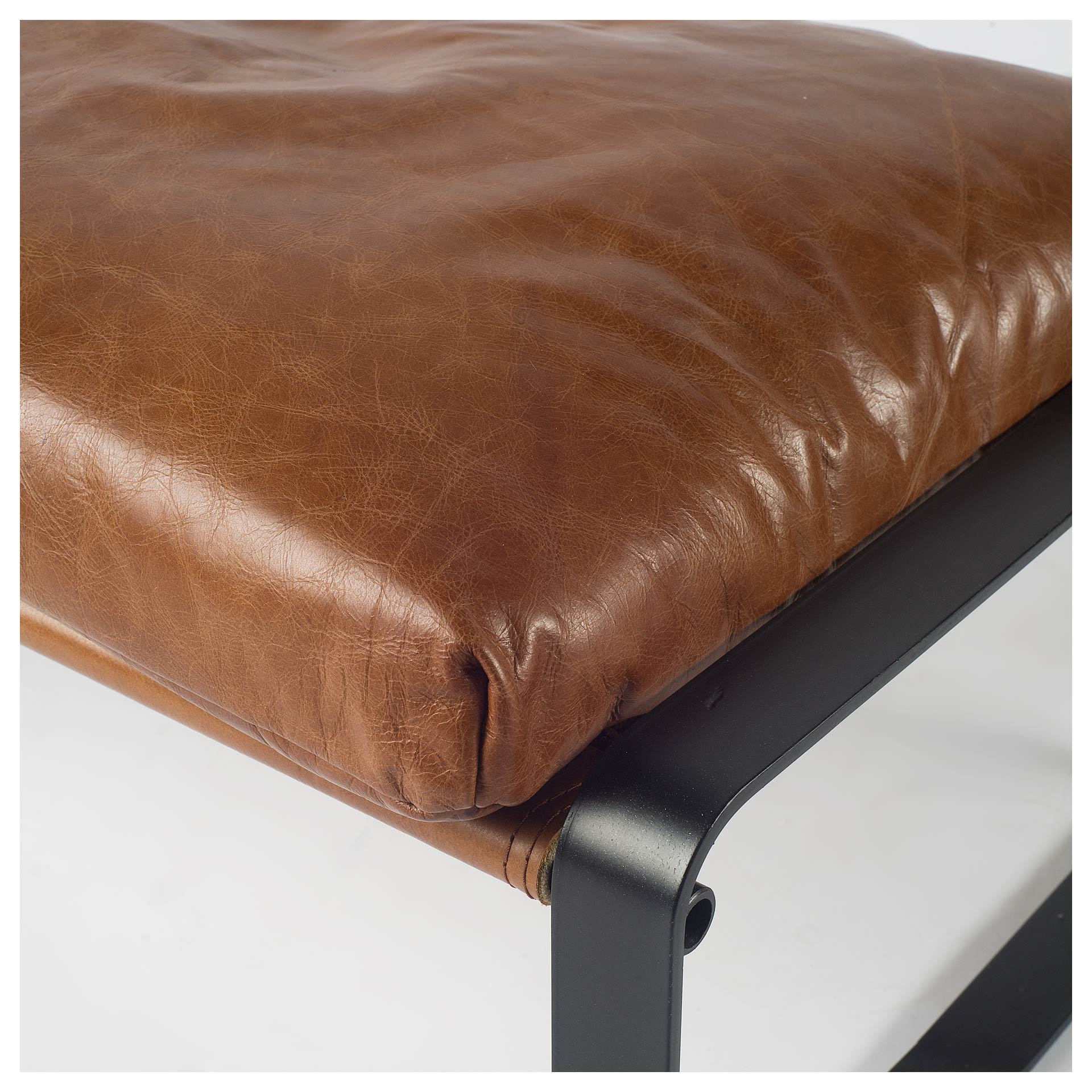 Hornet Leather Ottoman - 2 Colors - Mercana