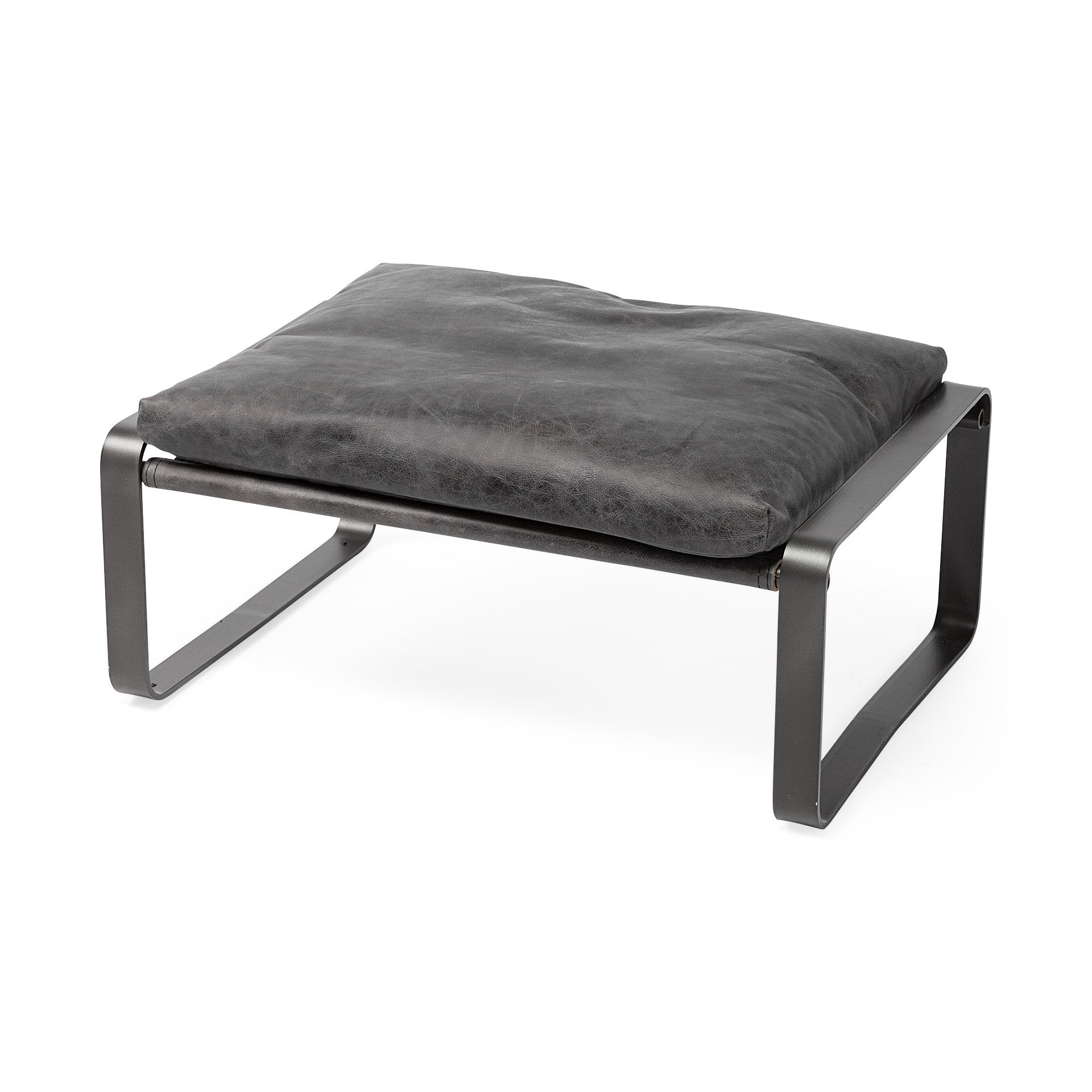 Hornet Leather Ottoman - 2 Colors - Mercana