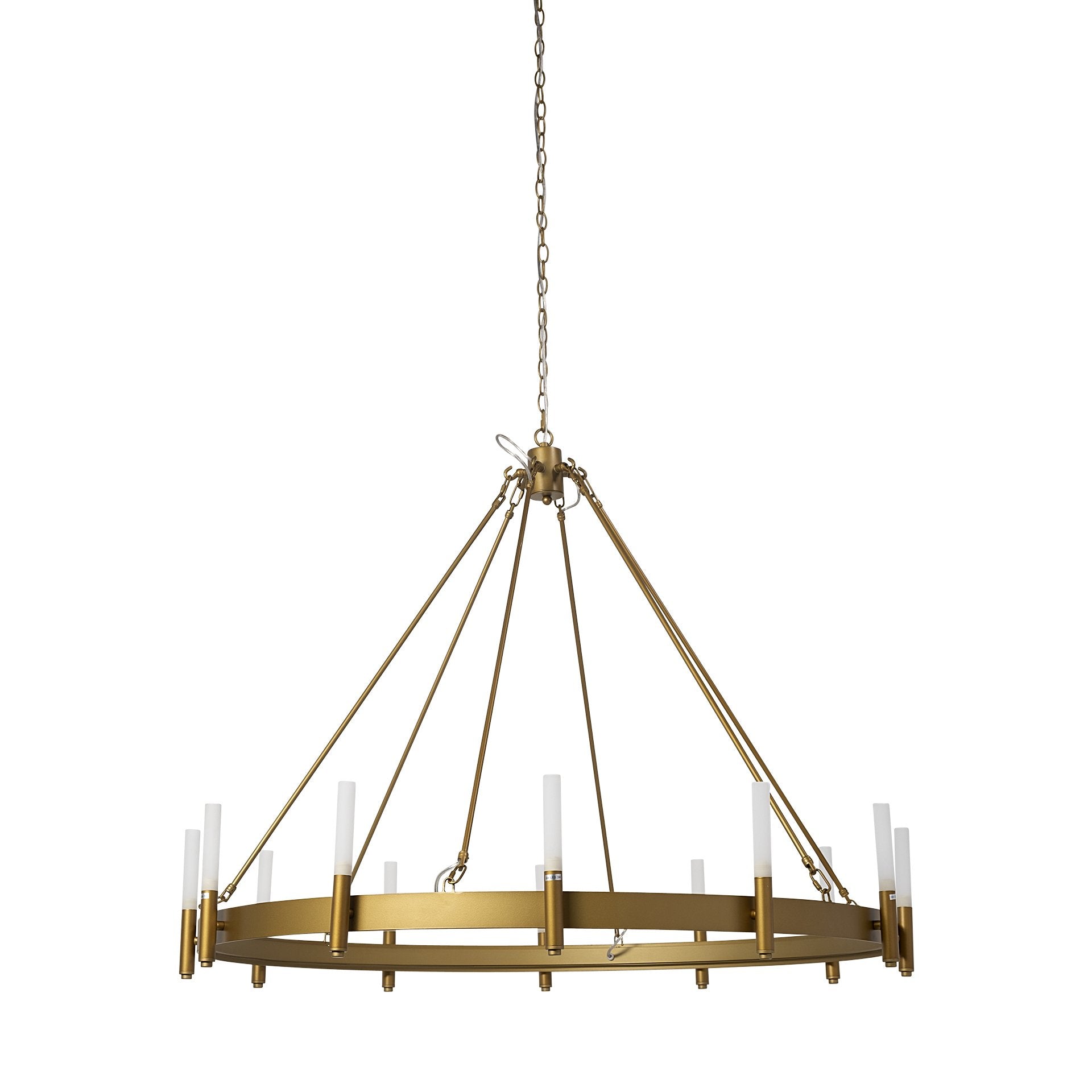 Decamp Metal Chandelier - 2 Finishes - Mercana