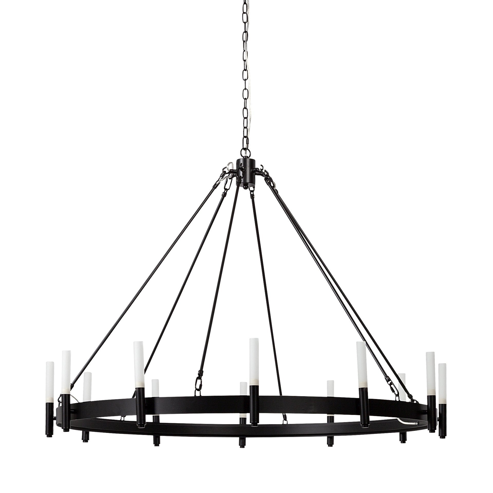 Decamp Metal Chandelier - 2 Finishes - Mercana