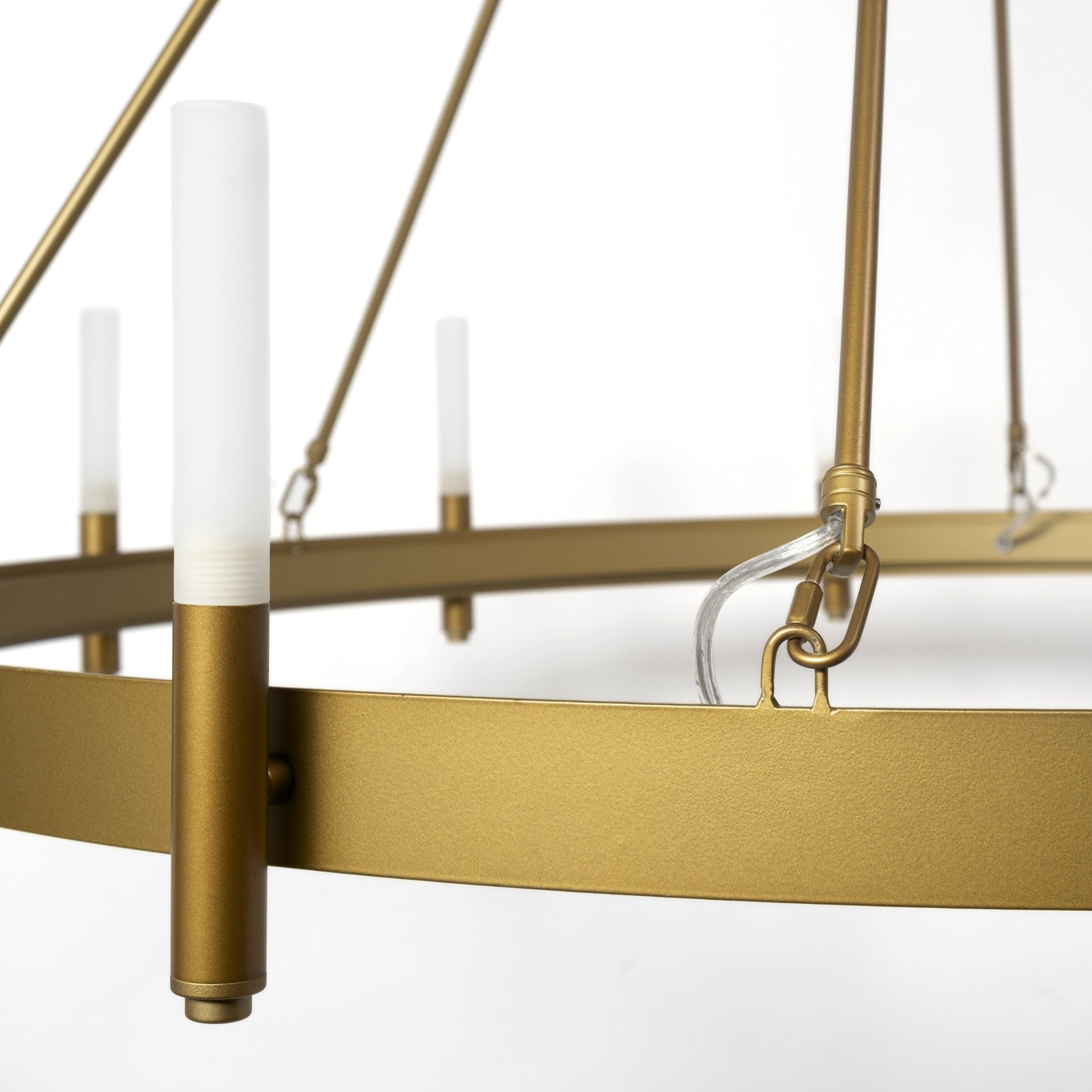 Decamp Metal Chandelier - 2 Finishes - Mercana