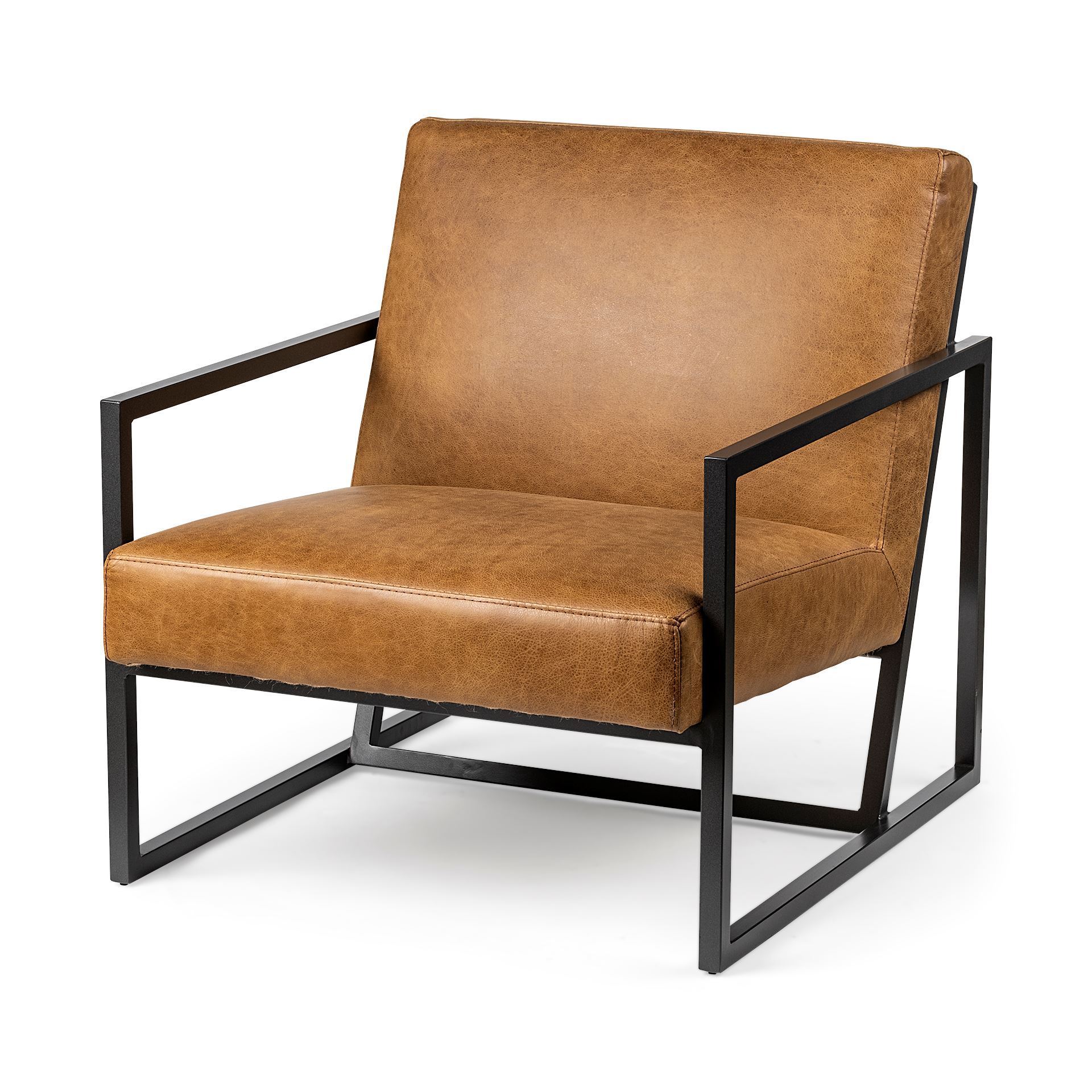 Armelle Leather Accent Chair
