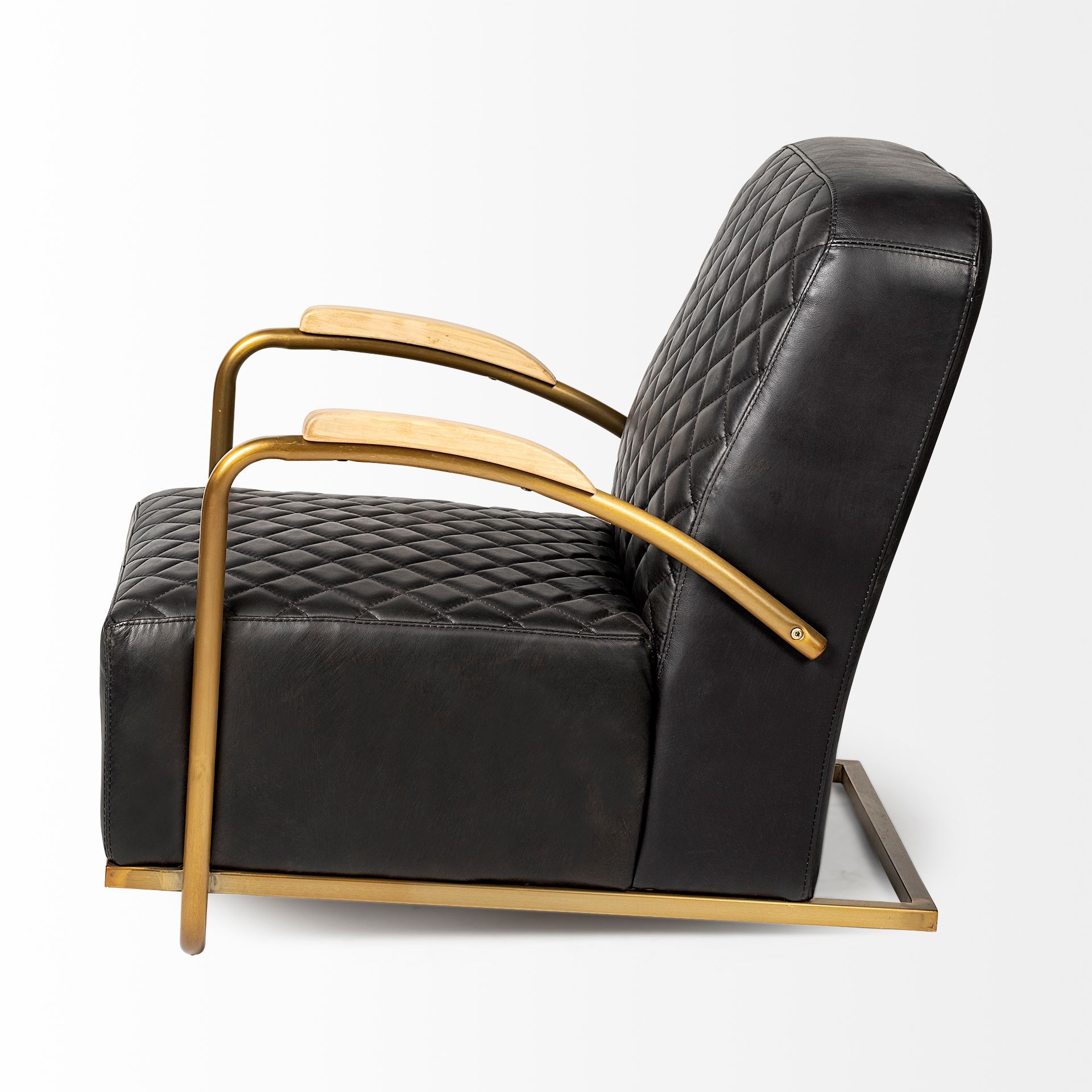 Horace Leather Accent Chair - Mercana