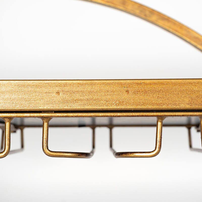 Carola Bar Cart - detail view of stemware rack