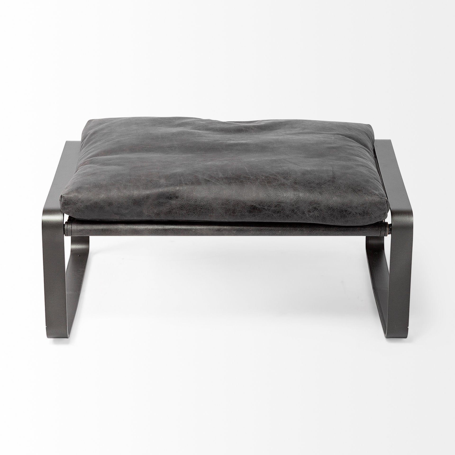Hornet Leather Ottoman - 2 Colors - Mercana