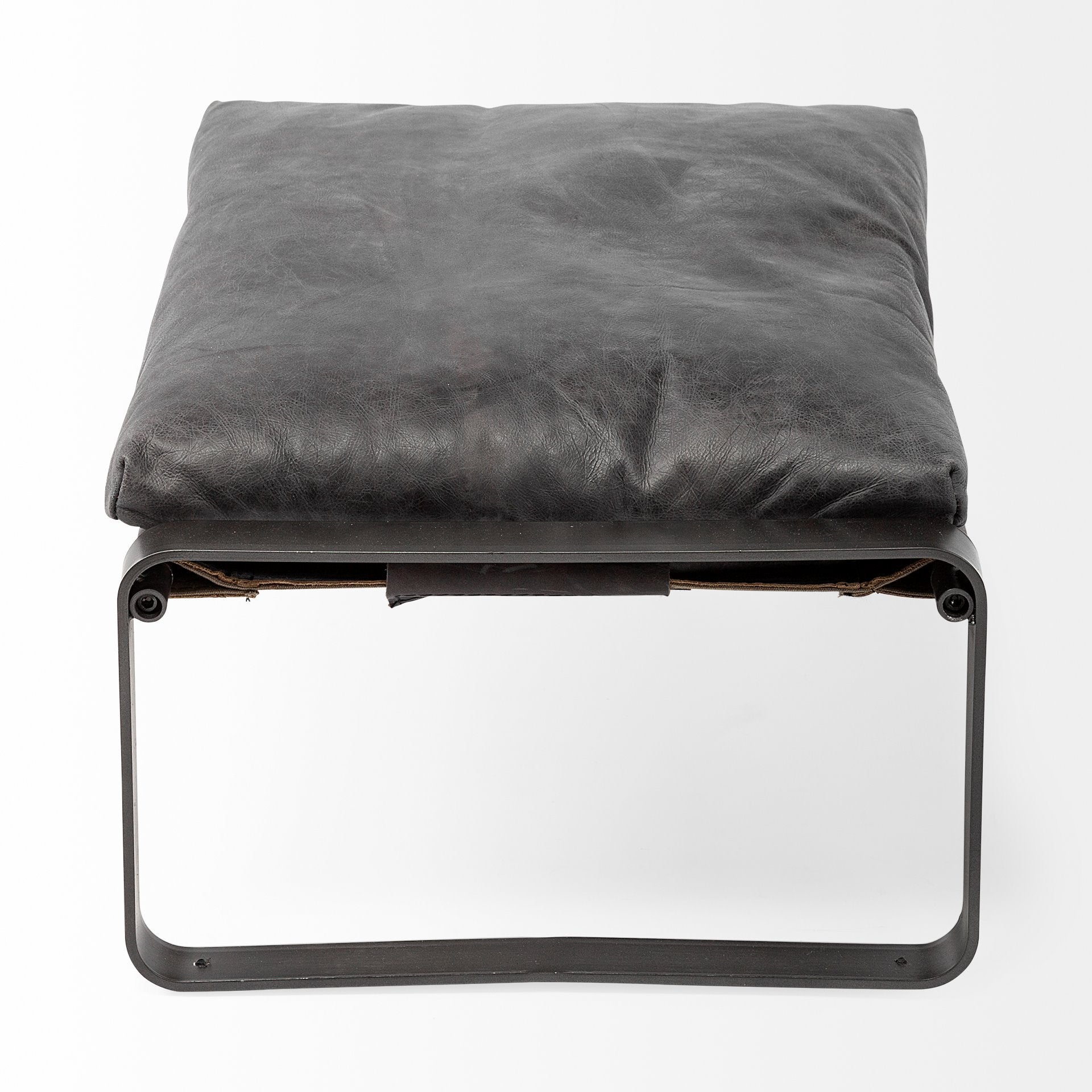 Hornet Leather Ottoman - 2 Colors - Mercana