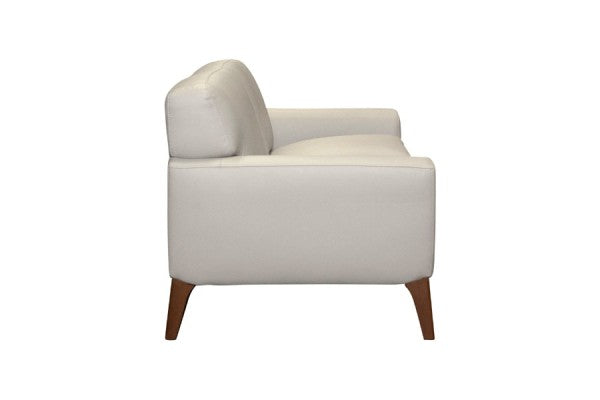 Modena leather sofa side view