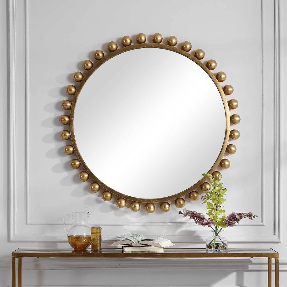 Cyra mirror in gold