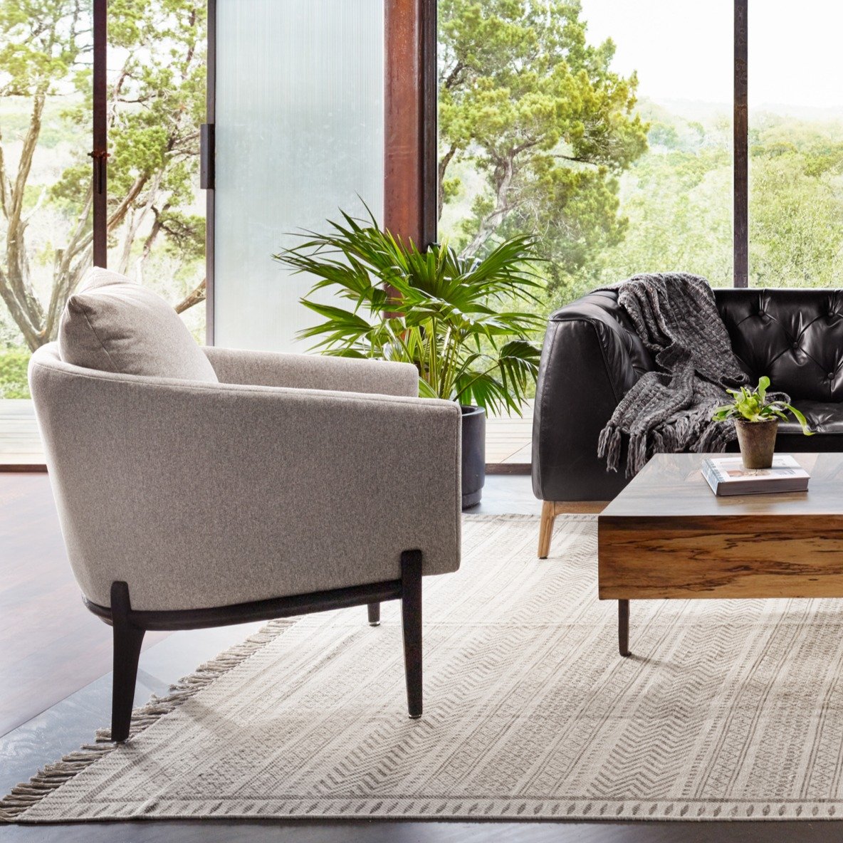 Copeland Armchair - 2 Fabrics - Four Hands