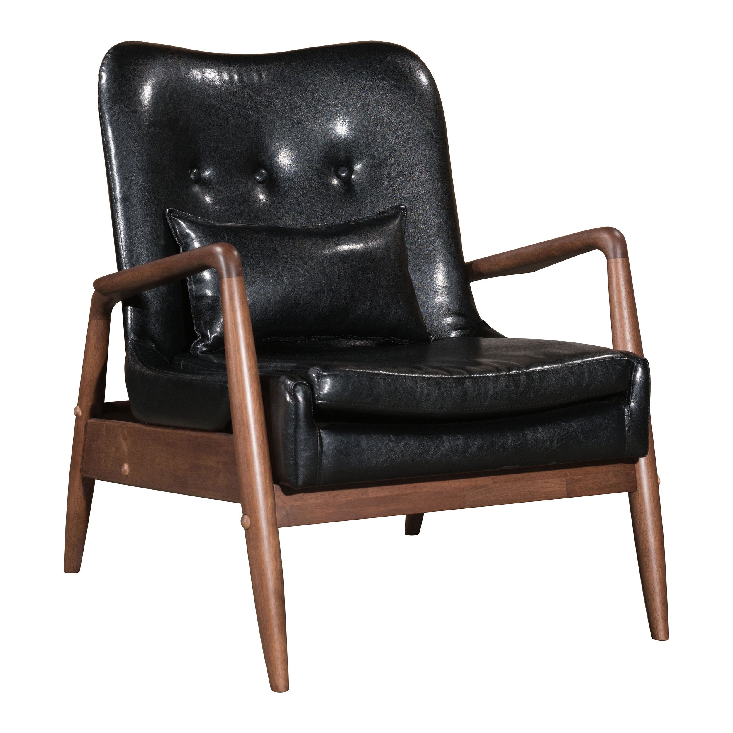 Bully Lounge Chair & Ottoman - 3 Fabrics - Zuo