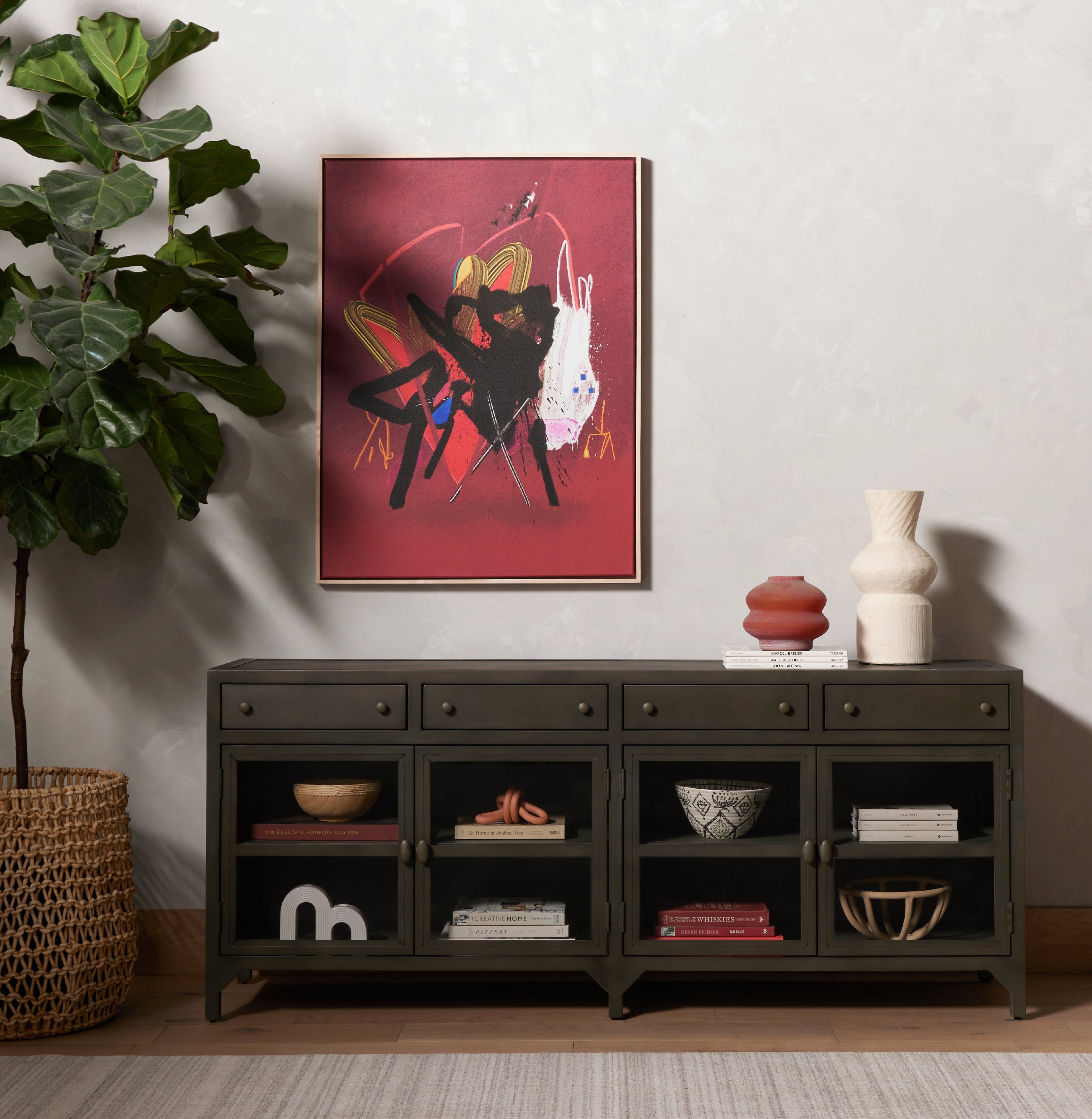 Shadow Box Media Console | Display Cabinet | City Home