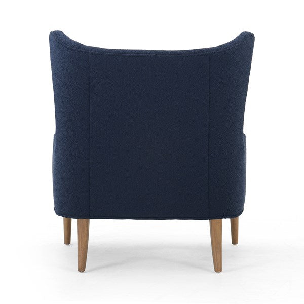 Marlow Wing Chair in Copenhagen Indigo back