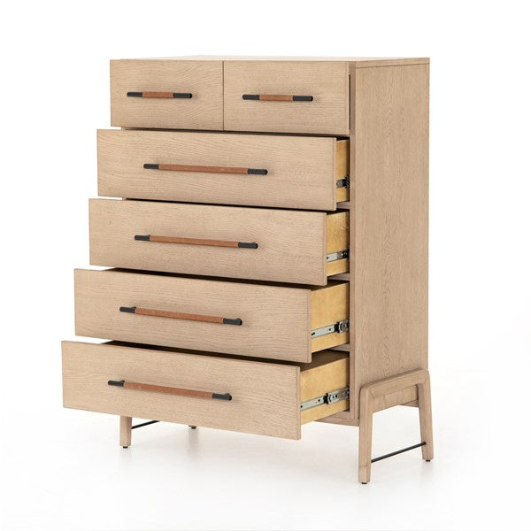 ROSEDALE DRESSER | TALL BOY 6 DRAWER DRESSER | FOUR HANDS