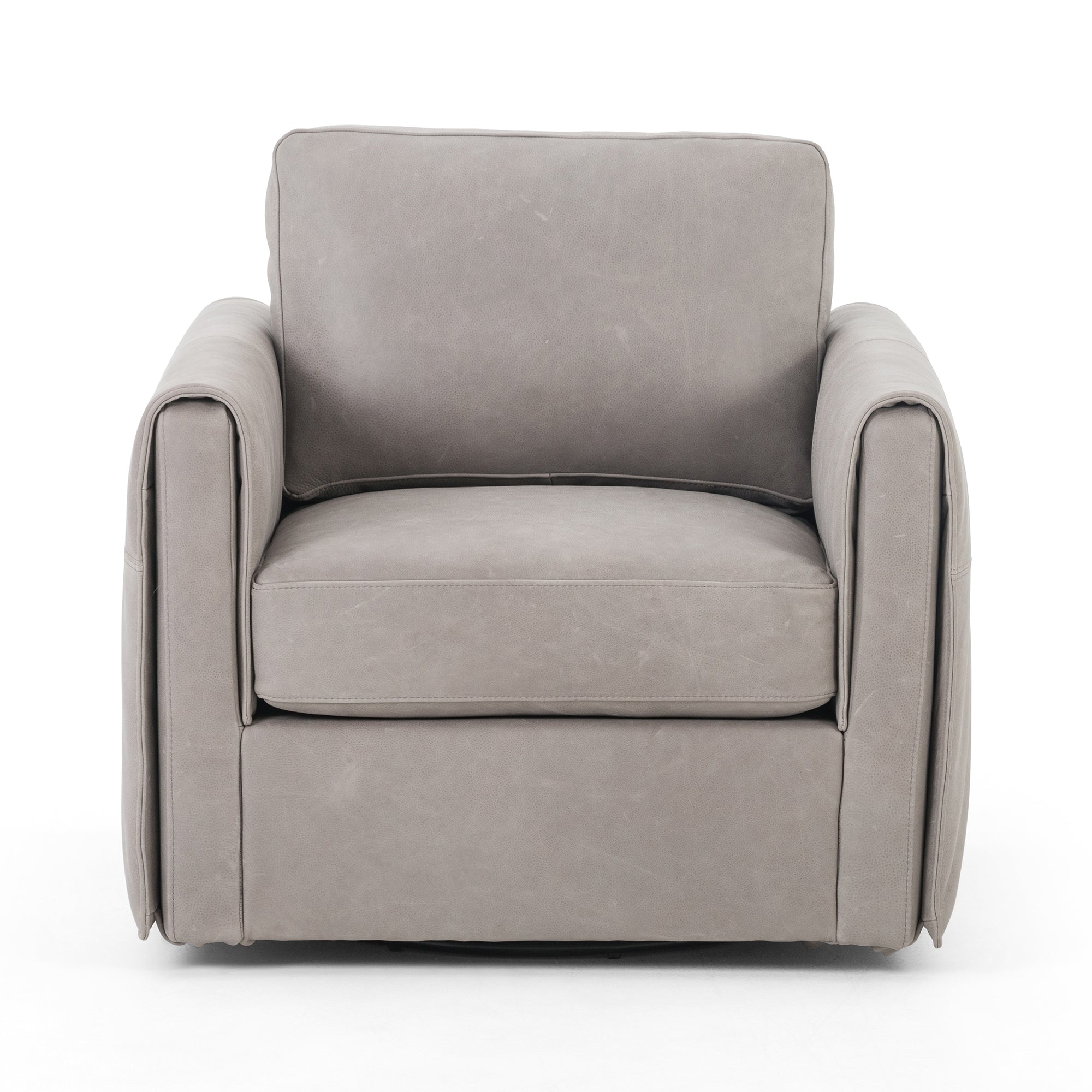 Uma leather swivel chair
