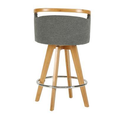 Luca Bamboo Swivel Stool - New Pacific Direct